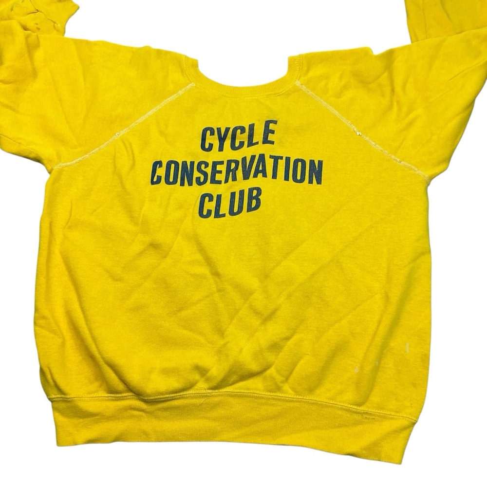 Vintage Michigan cycle conservation club 70s Raglan sleeve crewneck USA SZ Med